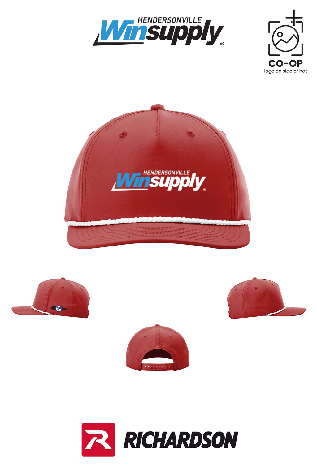 Richardson 258 Five-Panel Classic Rope Cap - Winsupply of Hendersonville