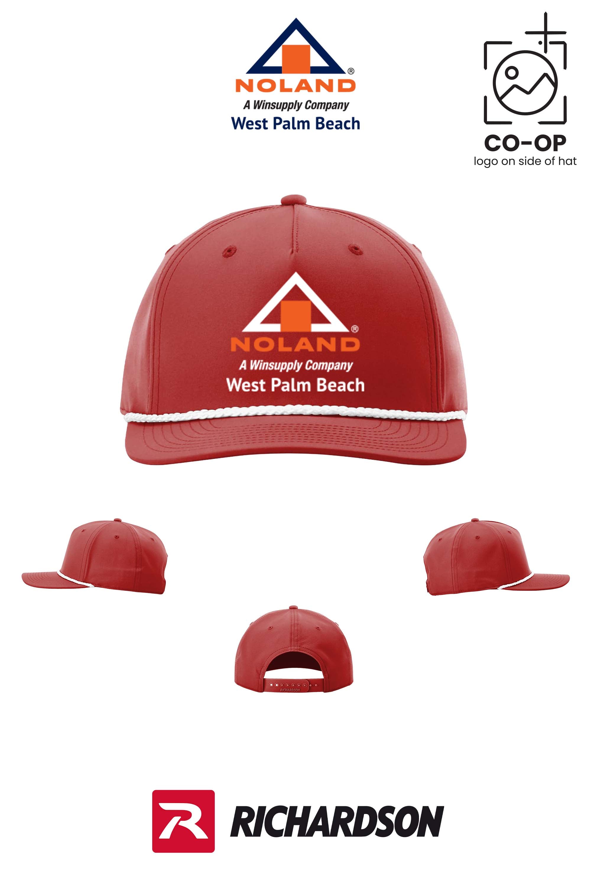 Richardson 258 Five-Panel Classic Rope Cap - Noland West Palm Beach