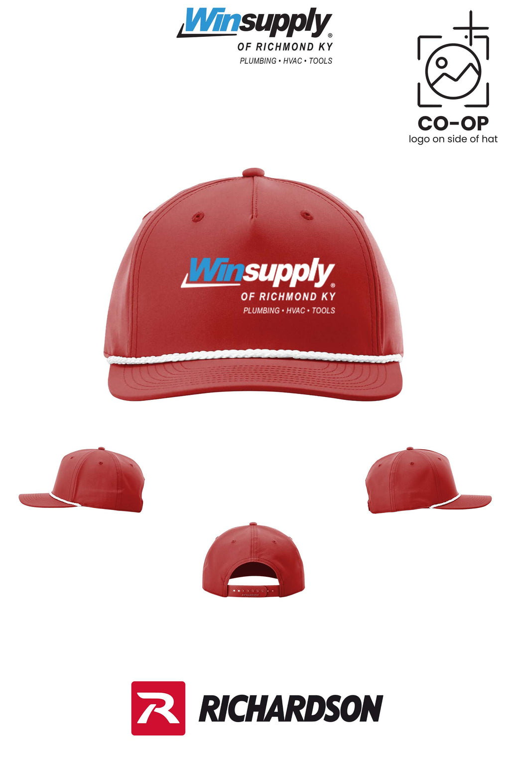 Richardson 258 Five-Panel Classic Rope Cap - Winsupply of Richmond KY
