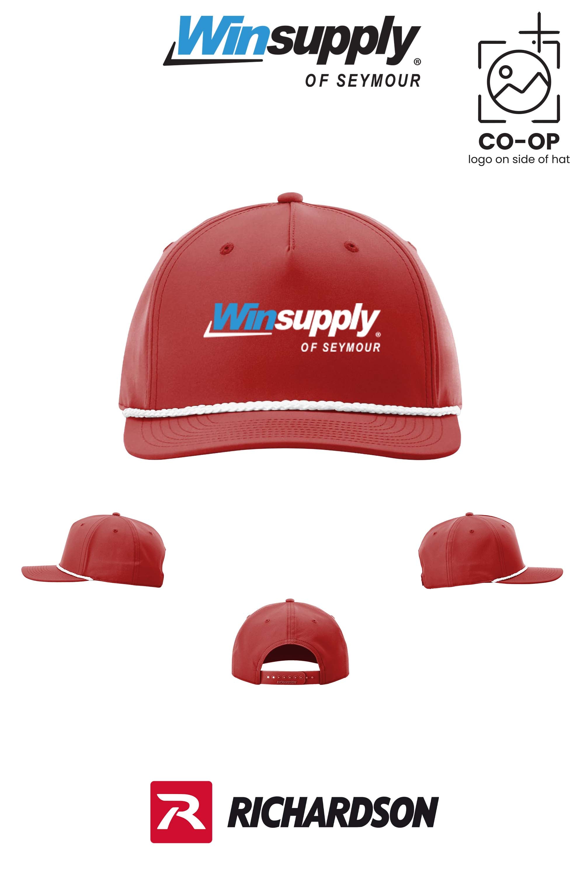 Richardson 258 Five-Panel Classic Rope Cap - Winsupply of Seymour IN