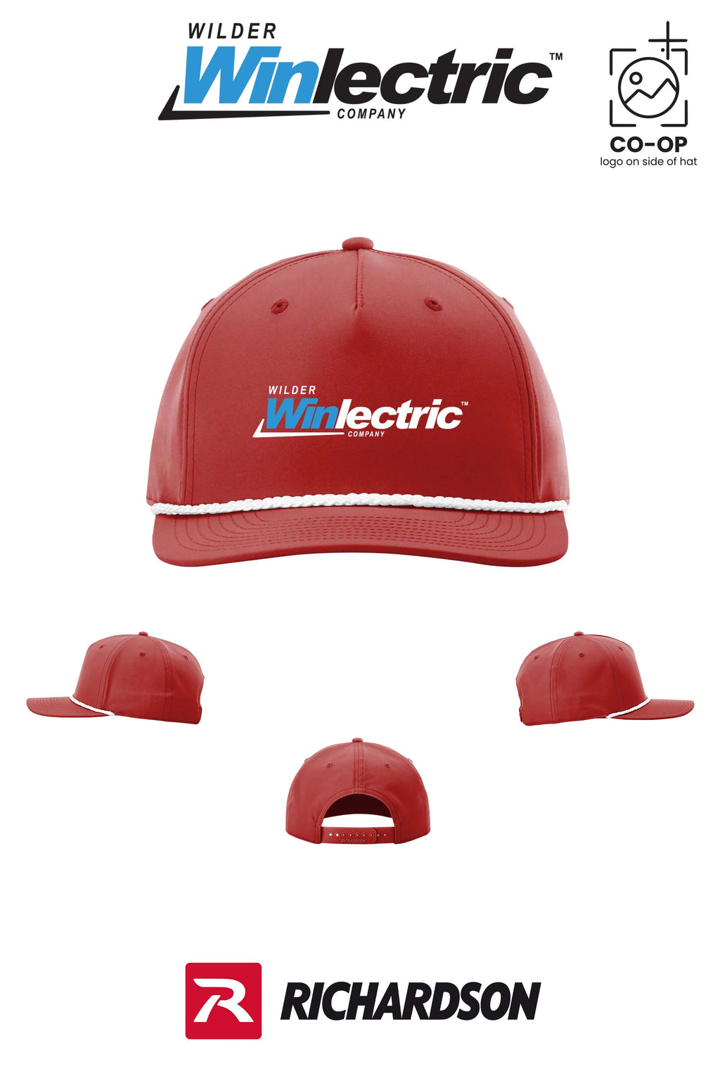 Richardson 258 Five-Panel Classic Rope Cap - Wilder Winlectric