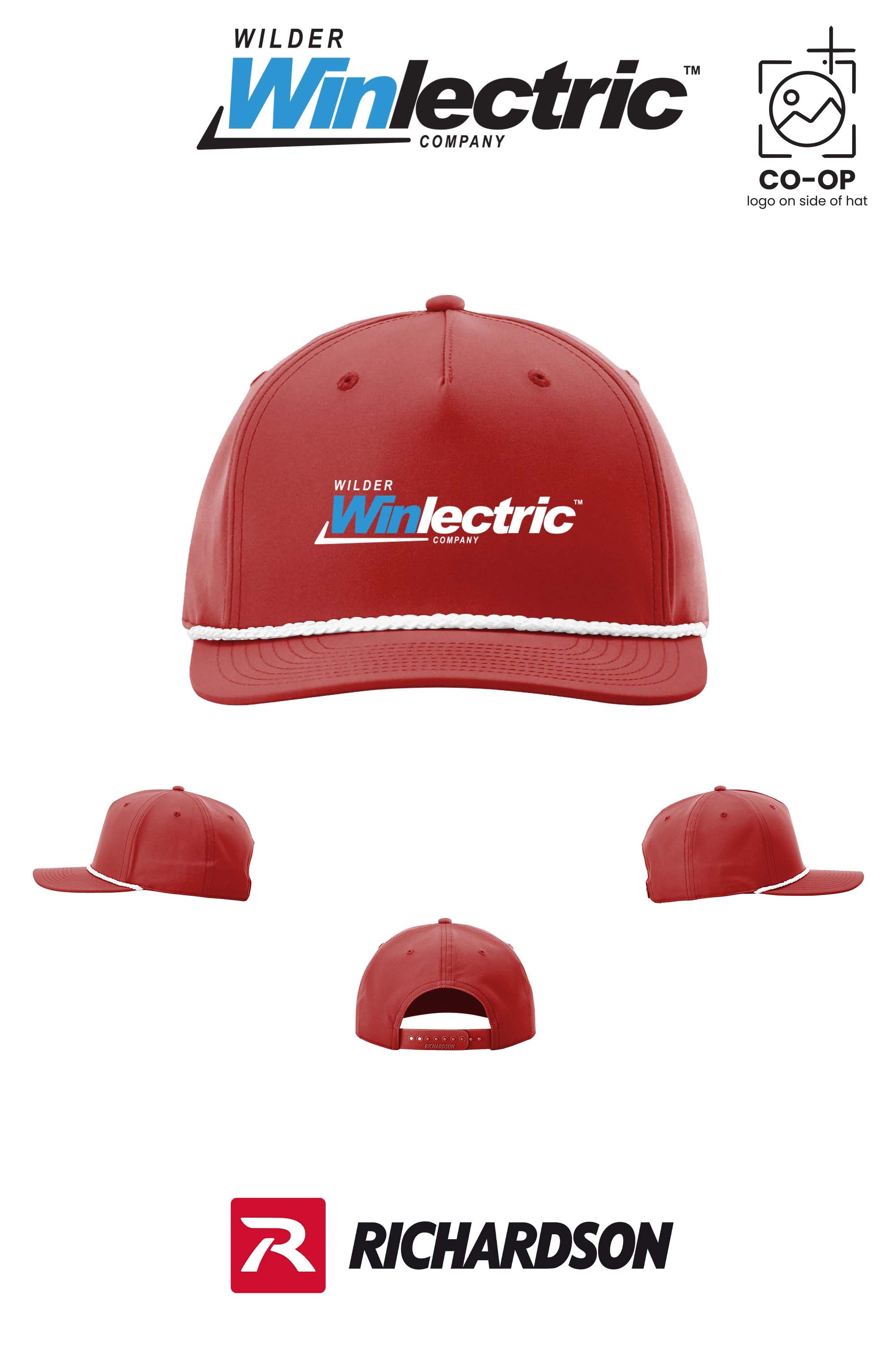 Richardson 258 Five-Panel Classic Rope Cap - Wilder Winlectric