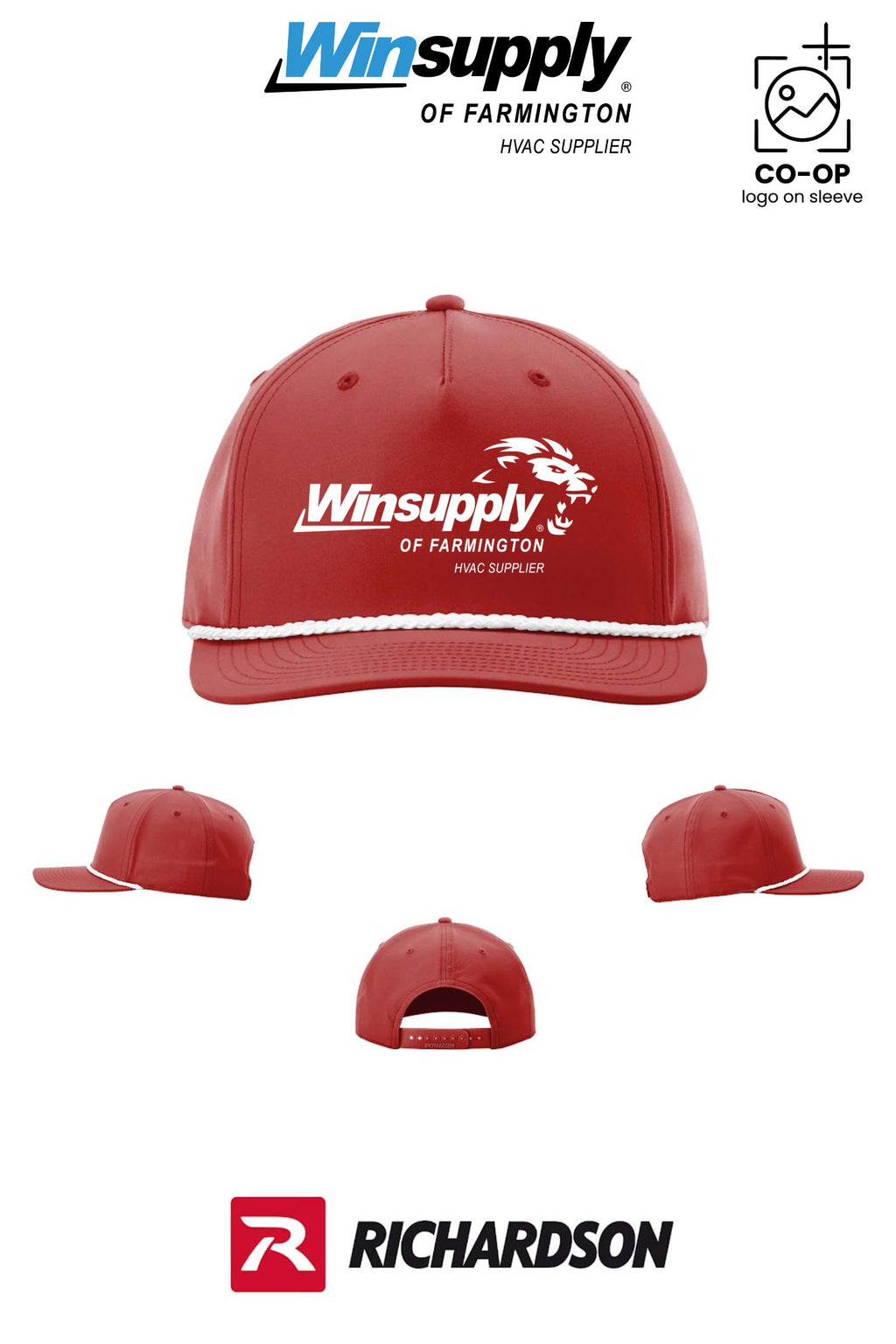 Richardson 258 Five-Panel Classic Rope Cap - Winsupply of Farmington
