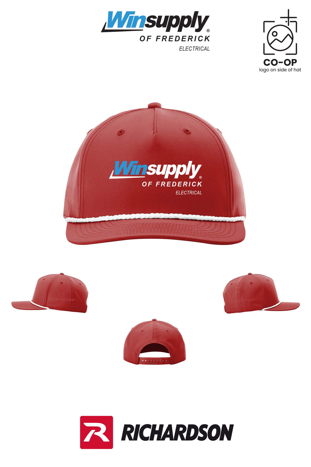 Richardson 258 Five-Panel Classic Rope Cap - Winsupply of Frederick