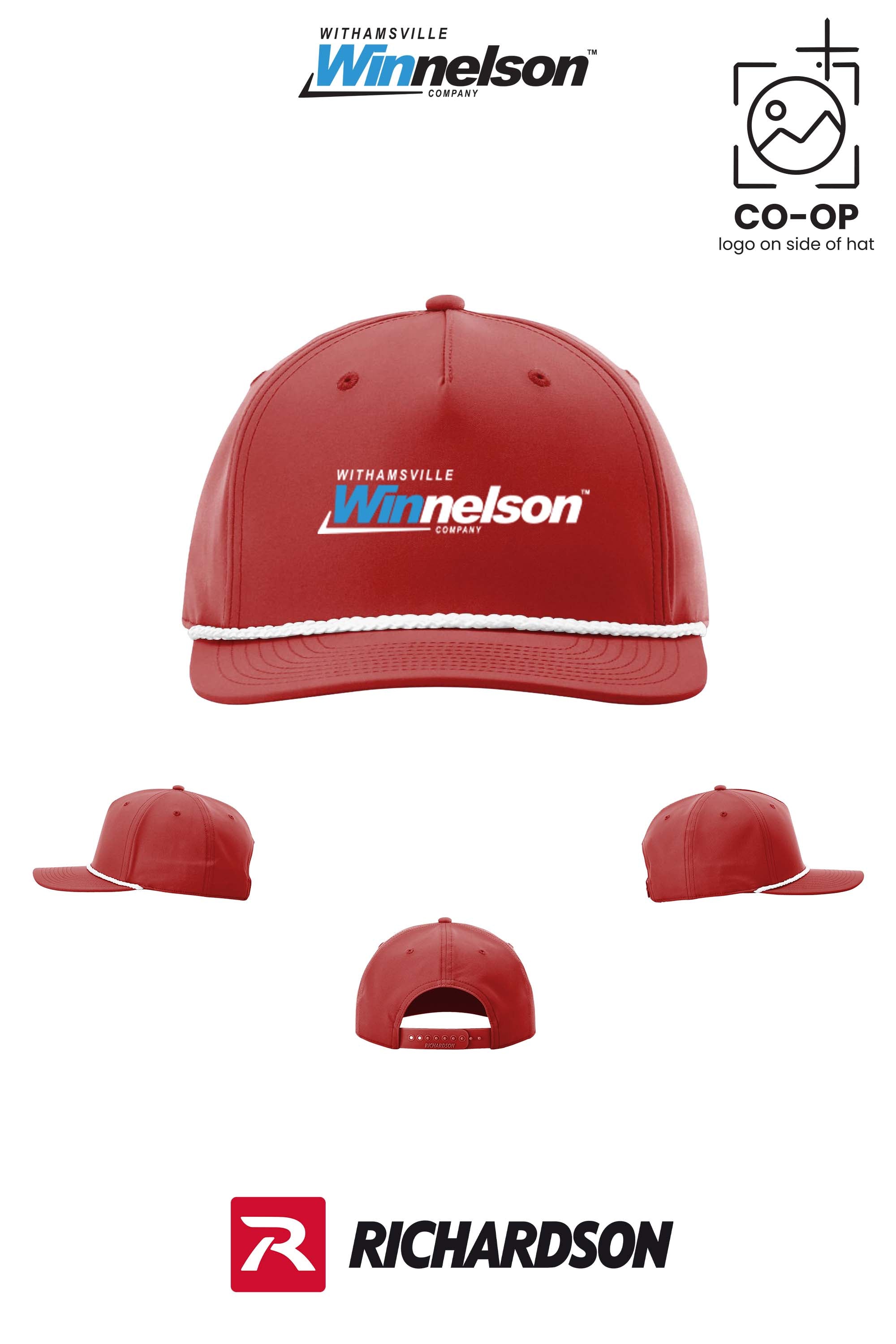 Richardson 258 Five-Panel Classic Rope Cap - Withamsville Winnelson