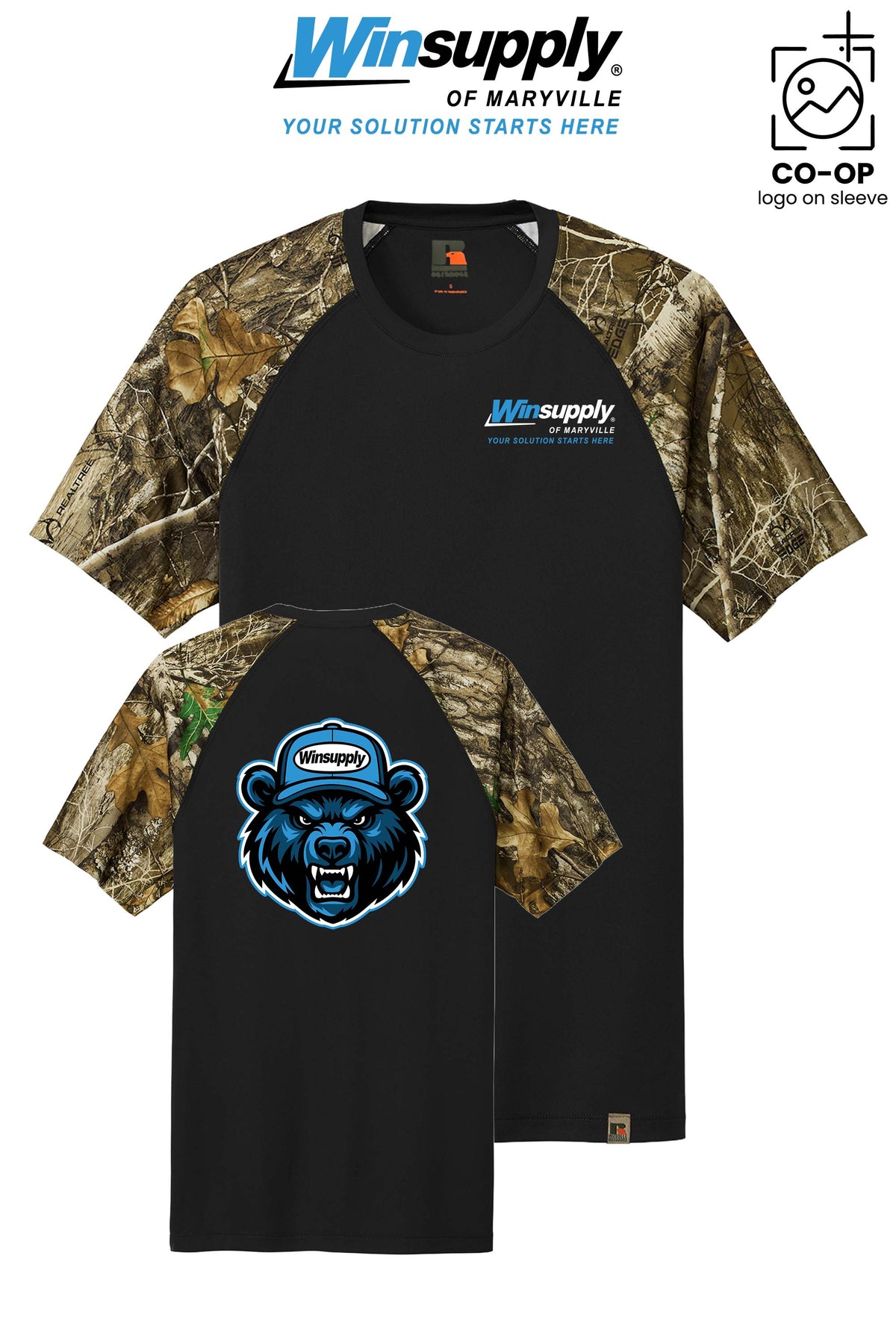 Russell Outdoors™ Realtree® Colorblock Performance Tee - Winsupply of Maryville