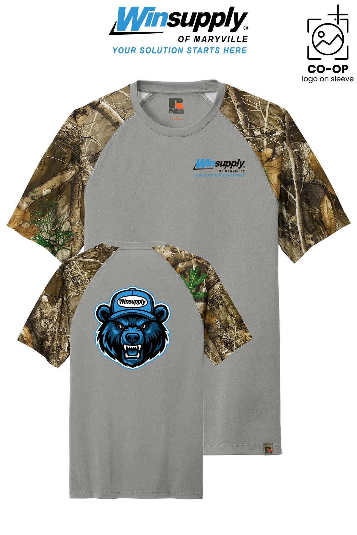 Russell Outdoors™ Realtree® Colorblock Performance Tee - Winsupply of Maryville