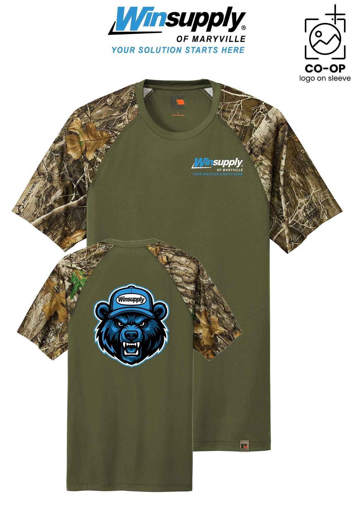 Russell Outdoors™ Realtree® Colorblock Performance Tee - Winsupply of Maryville
