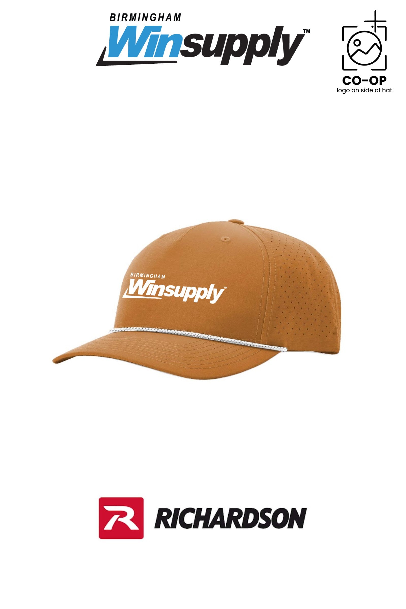 Richardson Laser Perf Performance Rope Cap *match rope* - Birmingham Winsupply