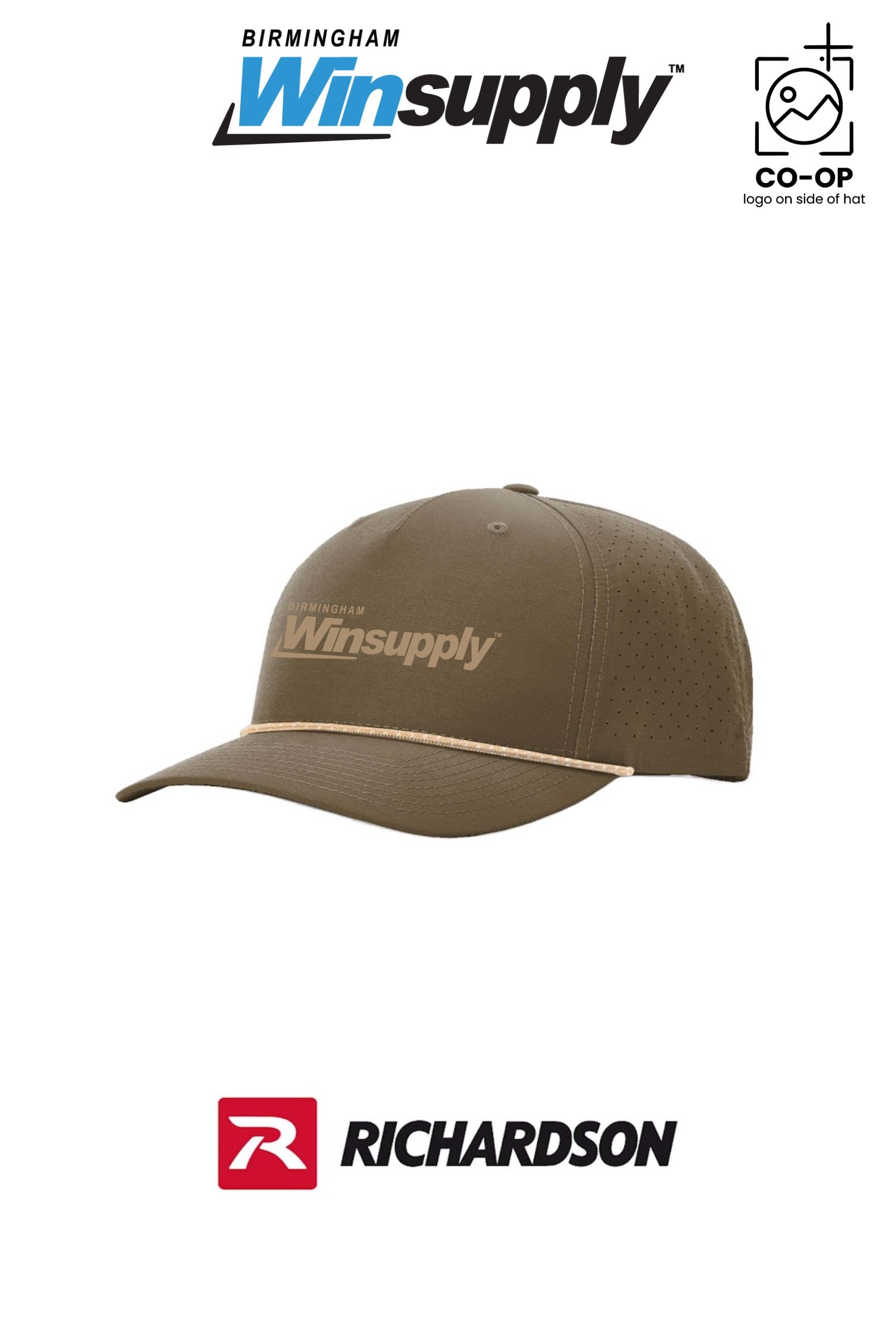 Richardson Laser Perf Performance Rope Cap *match rope* - Birmingham Winsupply