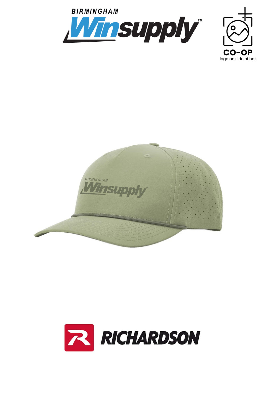 Richardson Laser Perf Performance Rope Cap *match rope* - Birmingham Winsupply