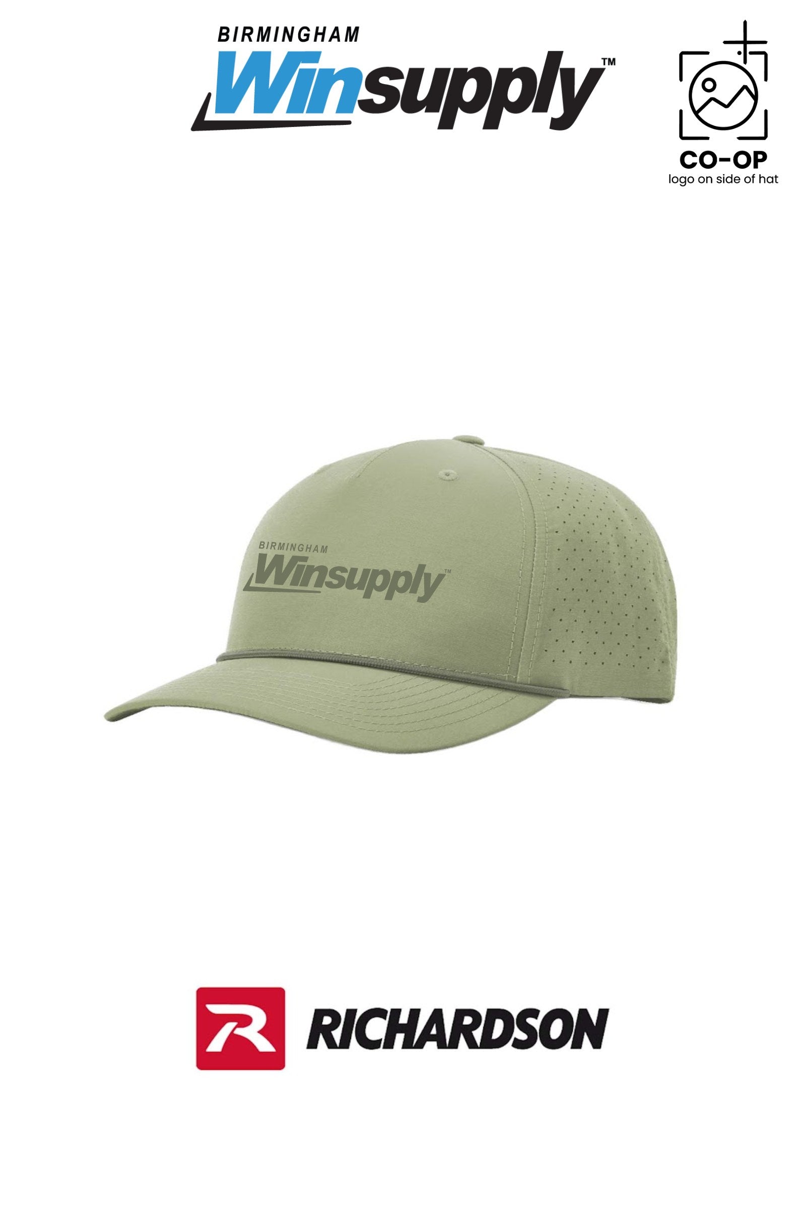Richardson Laser Perf Performance Rope Cap *match rope* - Birmingham Winsupply