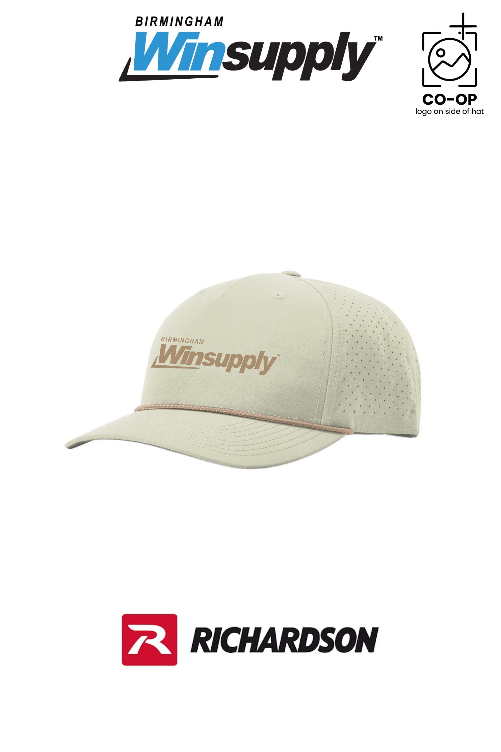 Richardson Laser Perf Performance Rope Cap *match rope* - Birmingham Winsupply