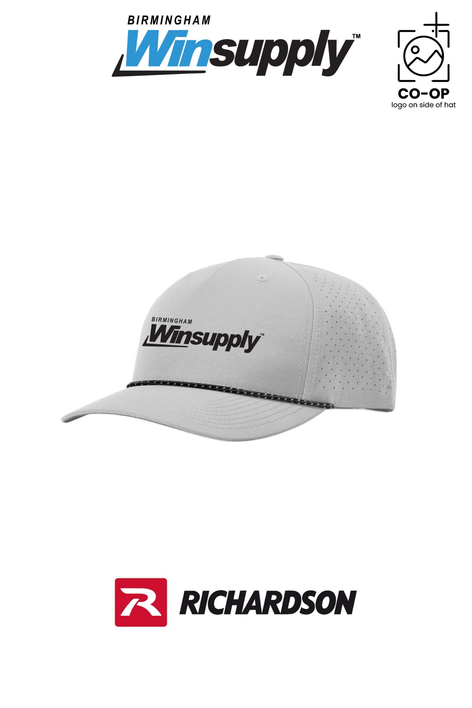 Richardson Laser Perf Performance Rope Cap *match rope* - Birmingham Winsupply