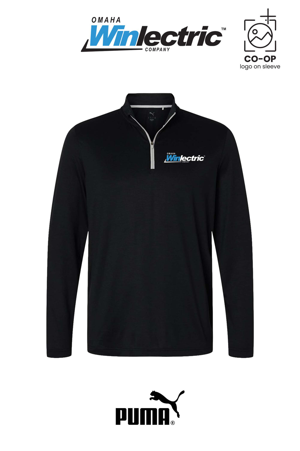 Puma Mens Icon 2.0 Quarter Zip - Omaha Winlectric