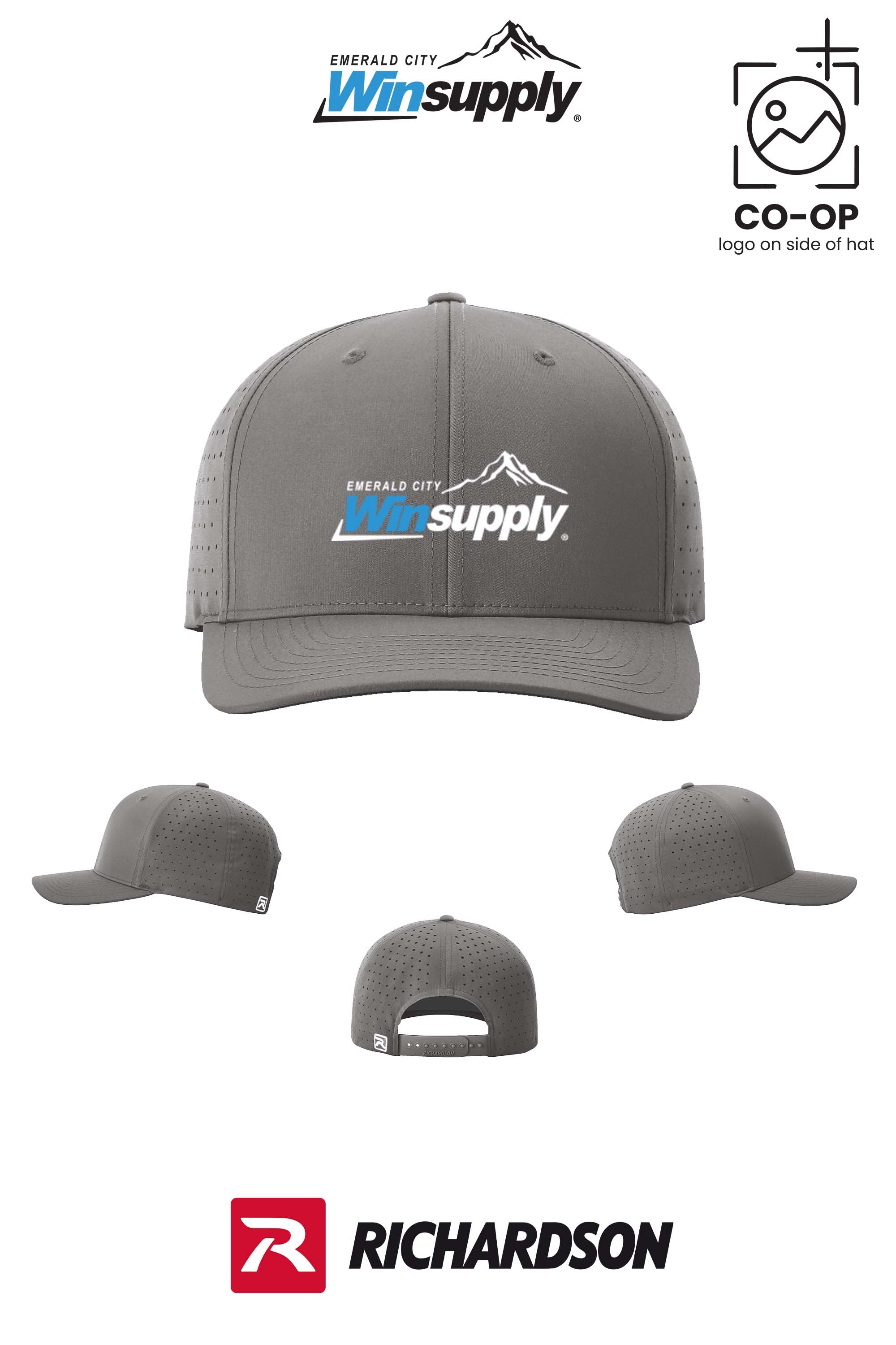 Richardson 632 Laser Perf R-Flex Snapback - Winsupply Emerald City
