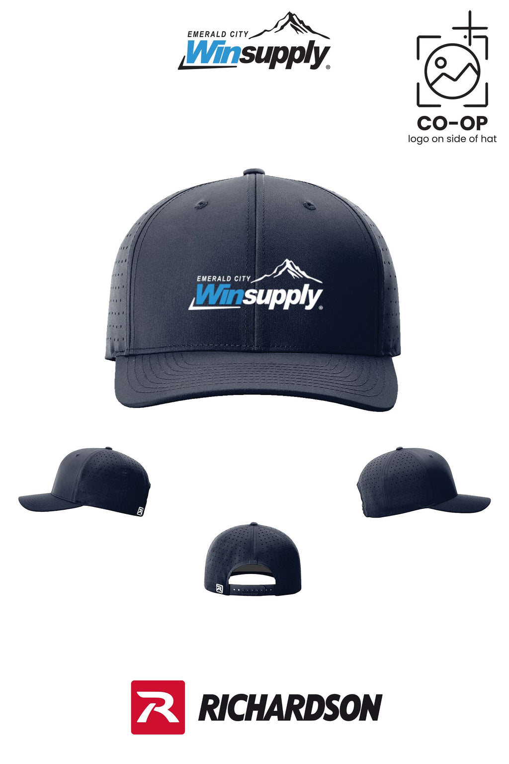 Richardson 632 Laser Perf R-Flex Snapback - Winsupply Emerald City