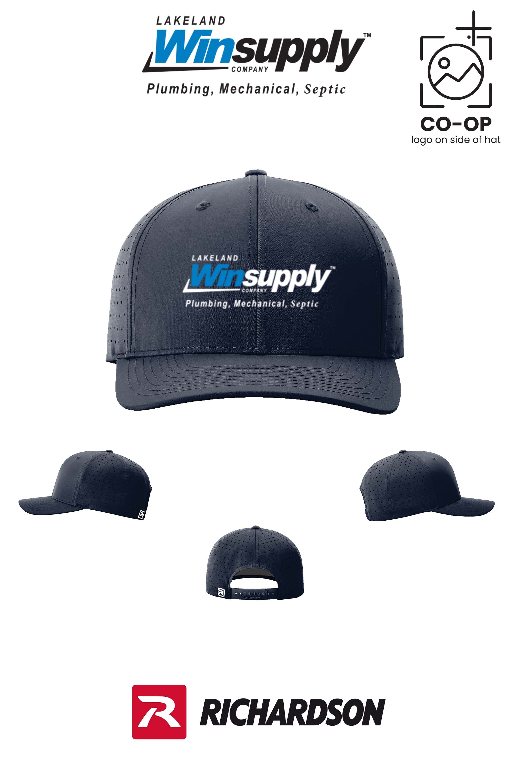 Richardson 632 Laser Perf R-Flex Snapback - Lakeland Winsupply