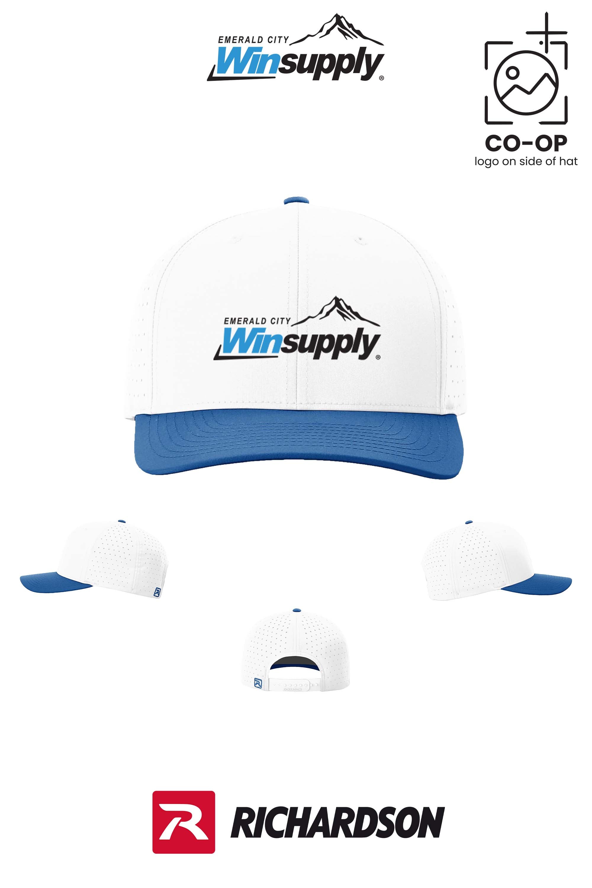 Richardson 632 Laser Perf R-Flex Snapback - Winsupply Emerald City