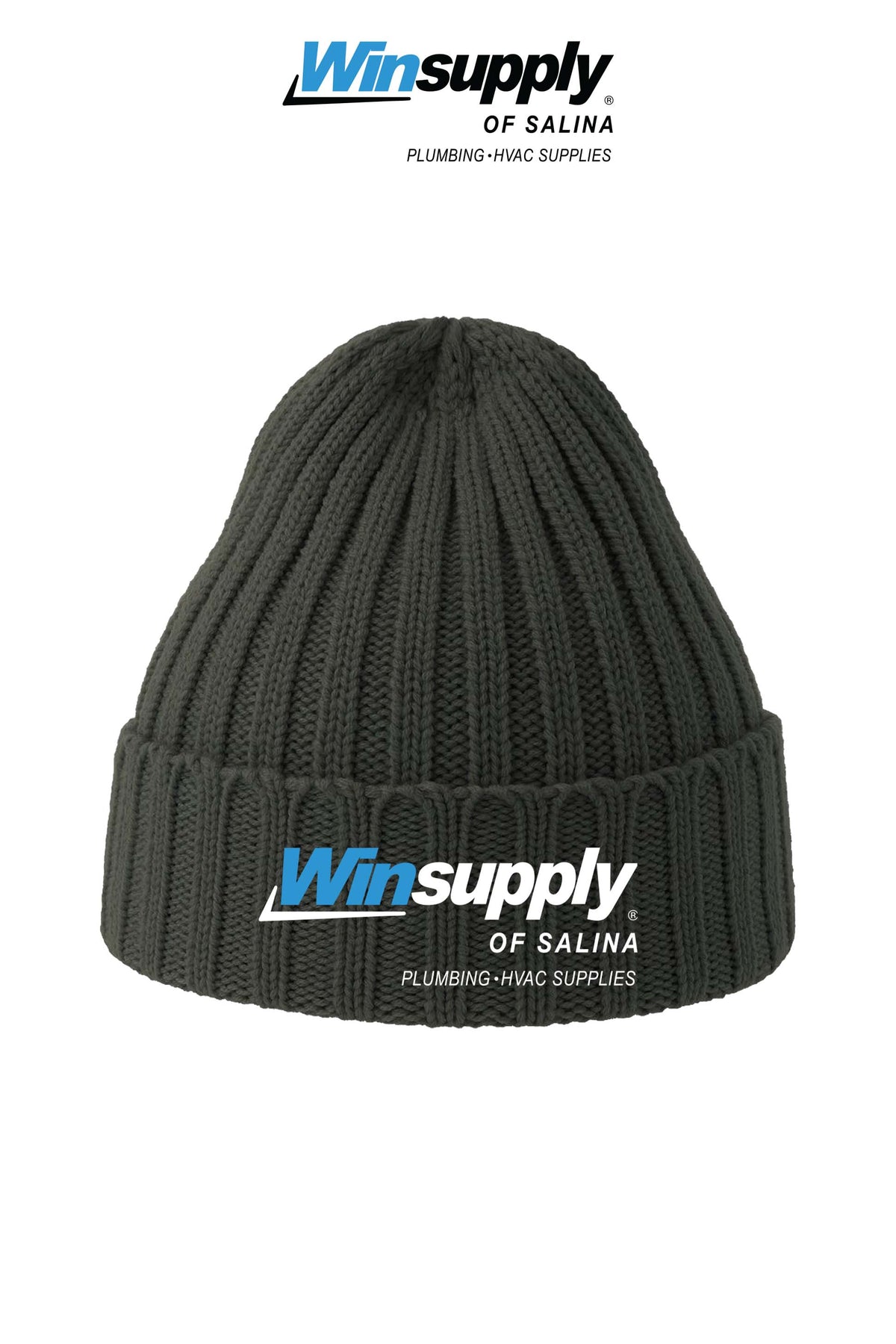 Atlantis Headwear SHORE Sustainable Cable Knit Cuffed Beanie - Winsupply of Salina