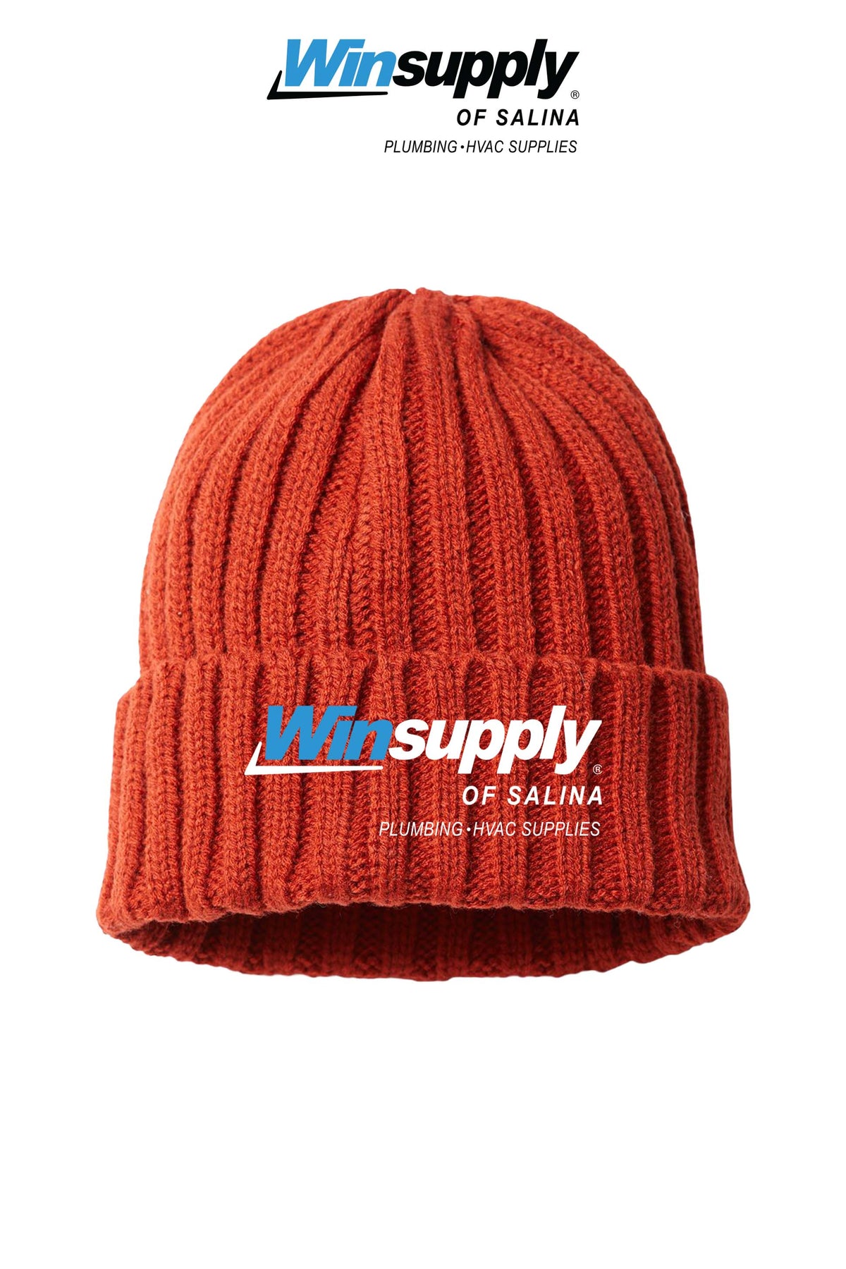 Atlantis Headwear SHORE Sustainable Cable Knit Cuffed Beanie - Winsupply of Salina