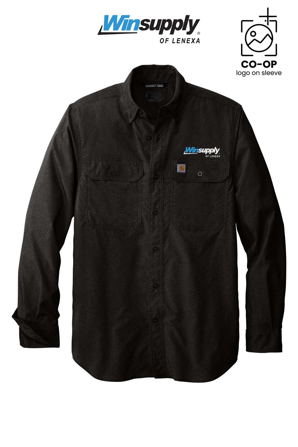 Carhartt Force® Solid Long Sleeve Shirt - Winsupply of Lenexa