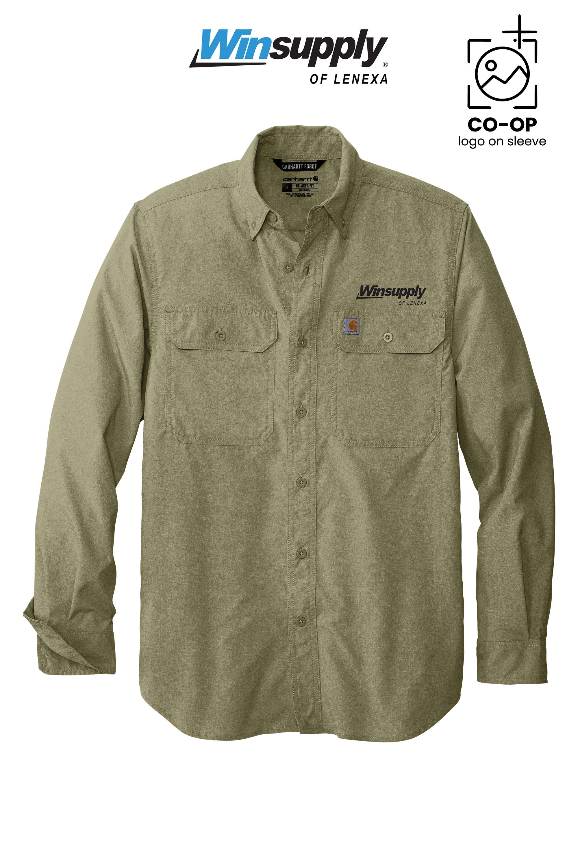 Carhartt Force® Solid Long Sleeve Shirt - Winsupply of Lenexa
