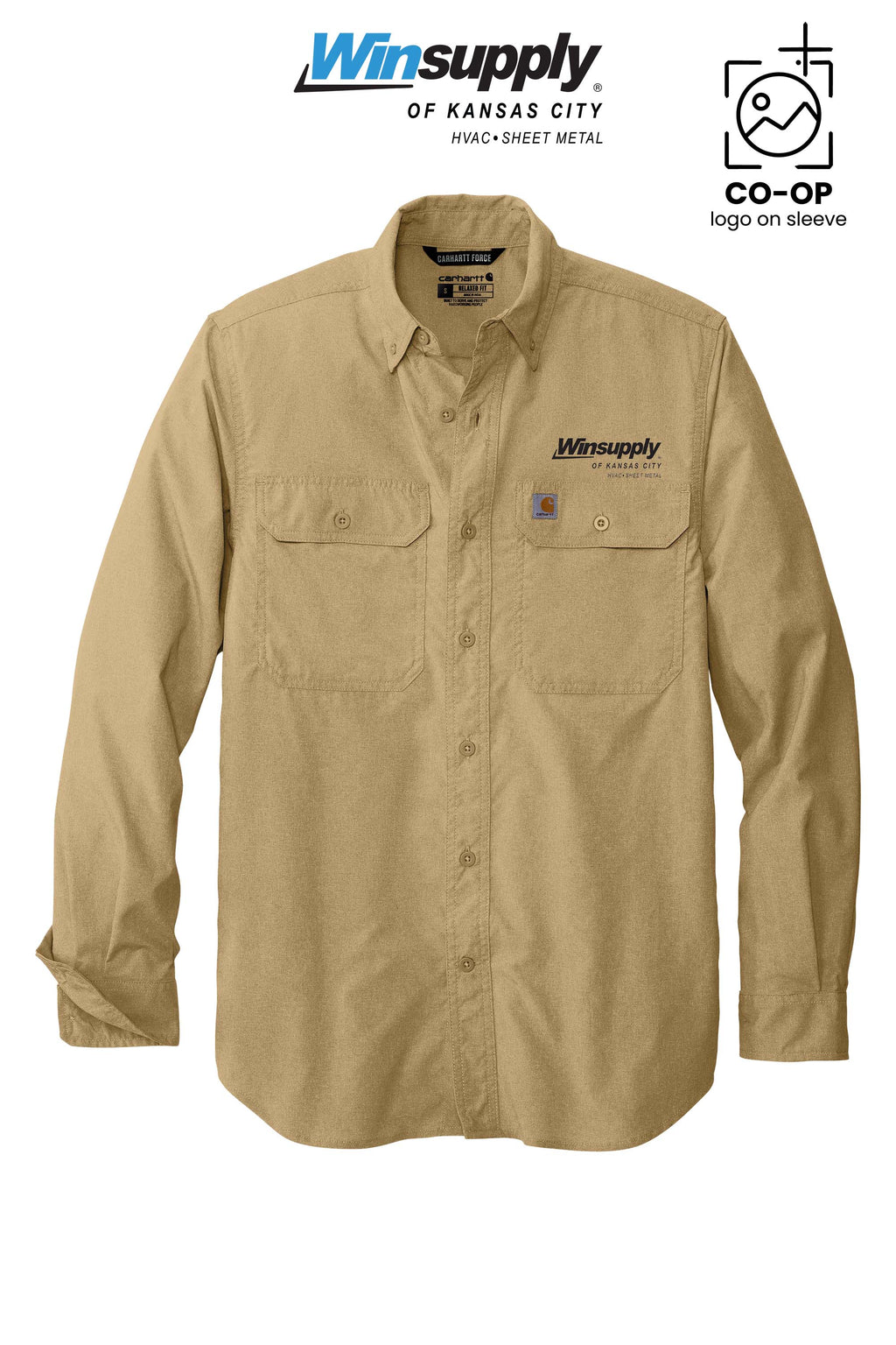 Carhartt Force® Solid Long Sleeve Shirt - Winsupply of Kansas City