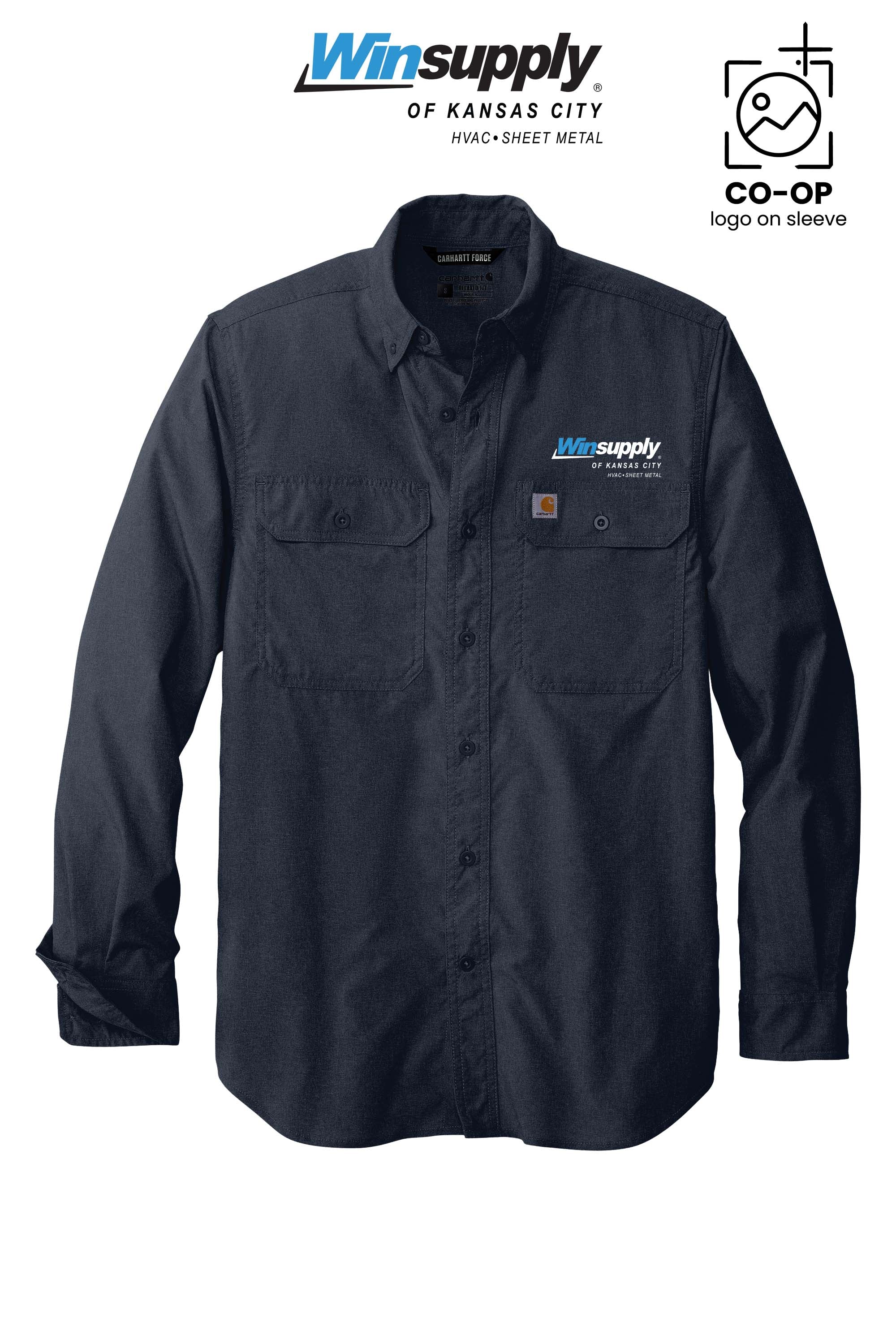 Carhartt Force® Solid Long Sleeve Shirt - Winsupply of Kansas City