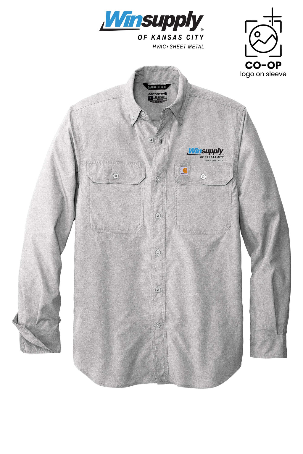 Carhartt Force® Solid Long Sleeve Shirt - Winsupply of Kansas City