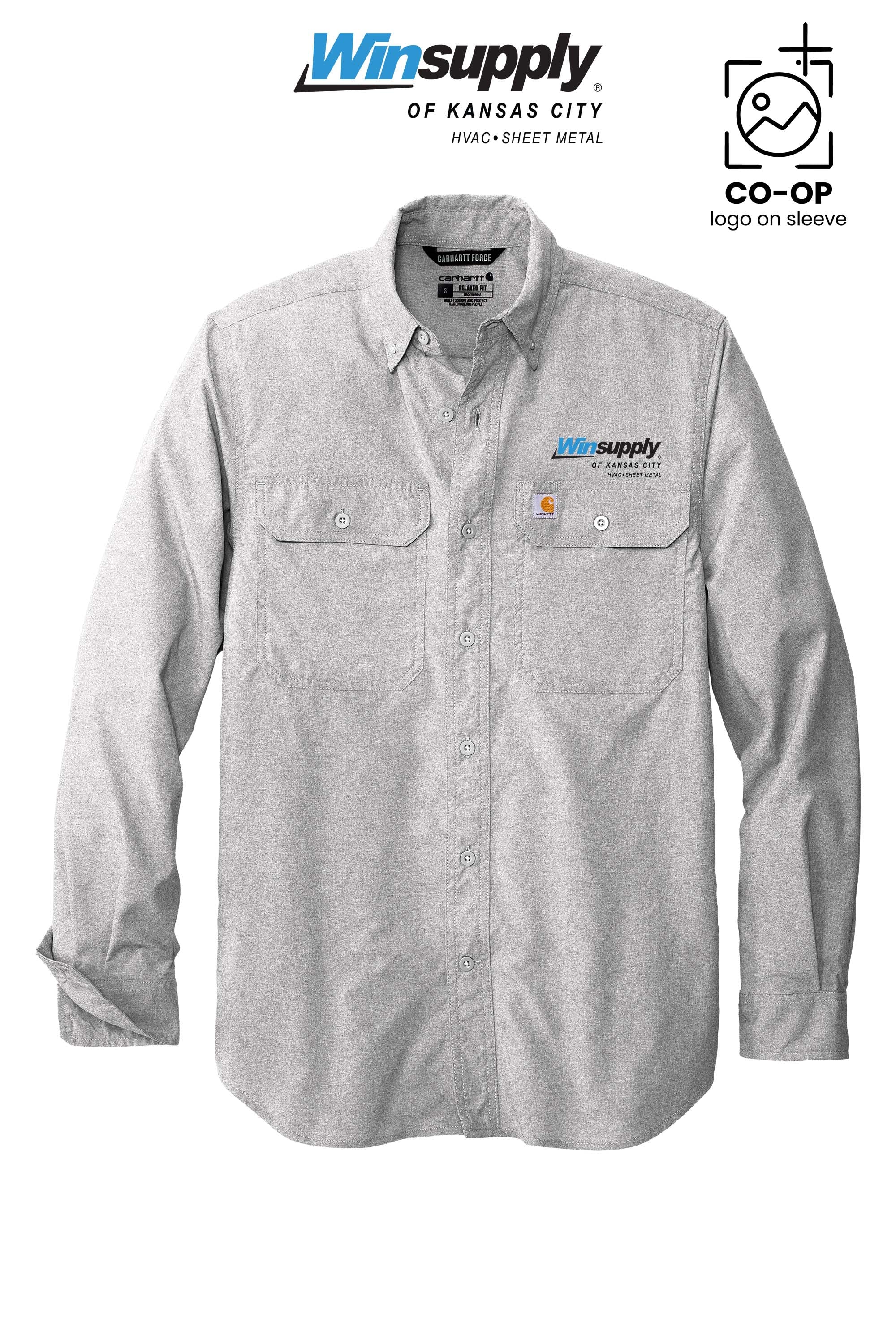 Carhartt Force® Solid Long Sleeve Shirt - Winsupply of Kansas City