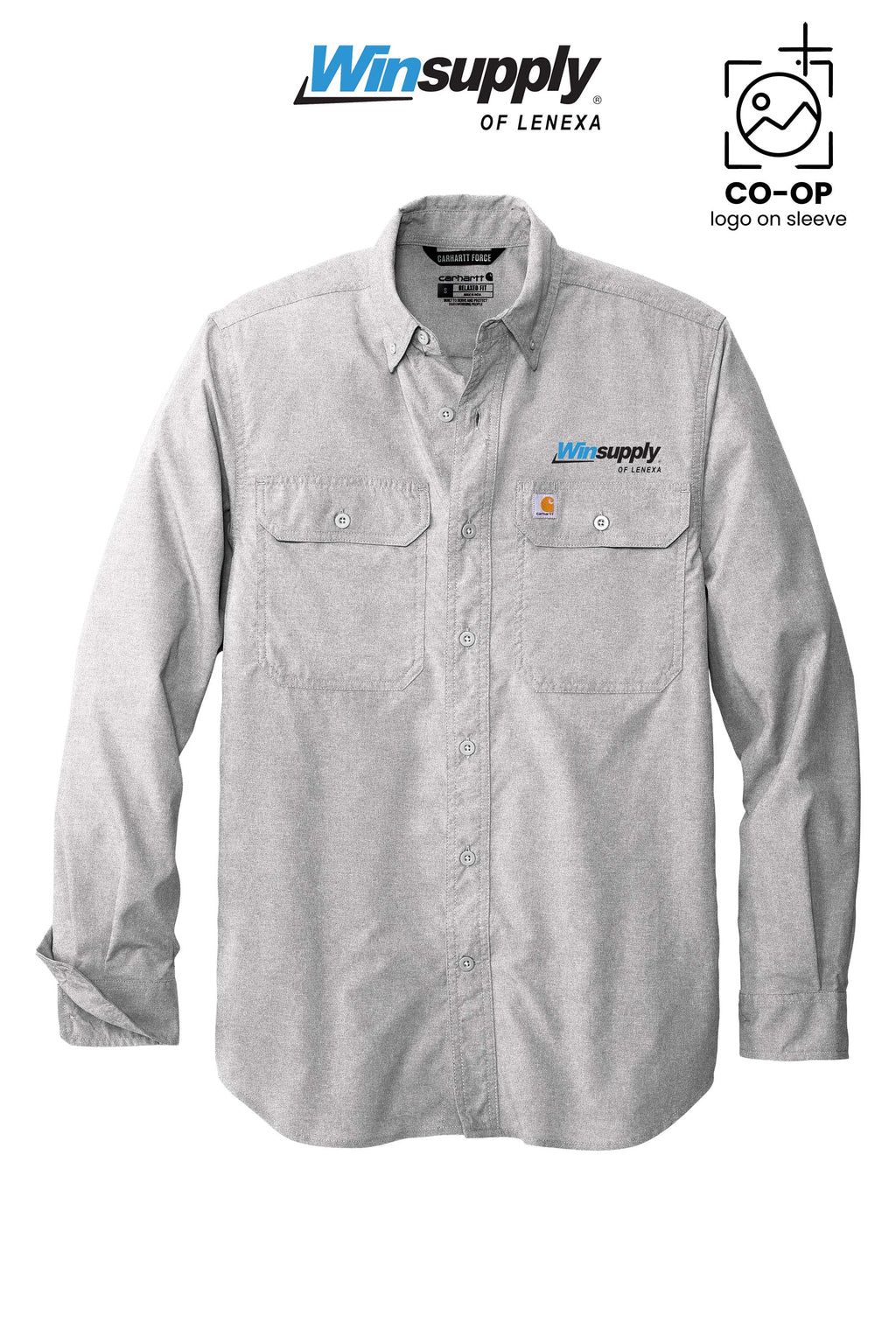 Carhartt Force® Solid Long Sleeve Shirt - Winsupply of Lenexa