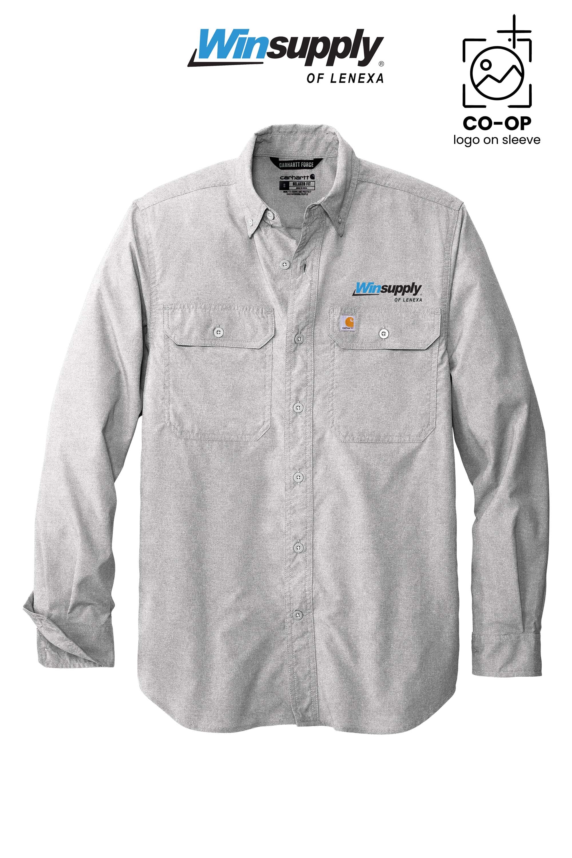 Carhartt Force® Solid Long Sleeve Shirt - Winsupply of Lenexa