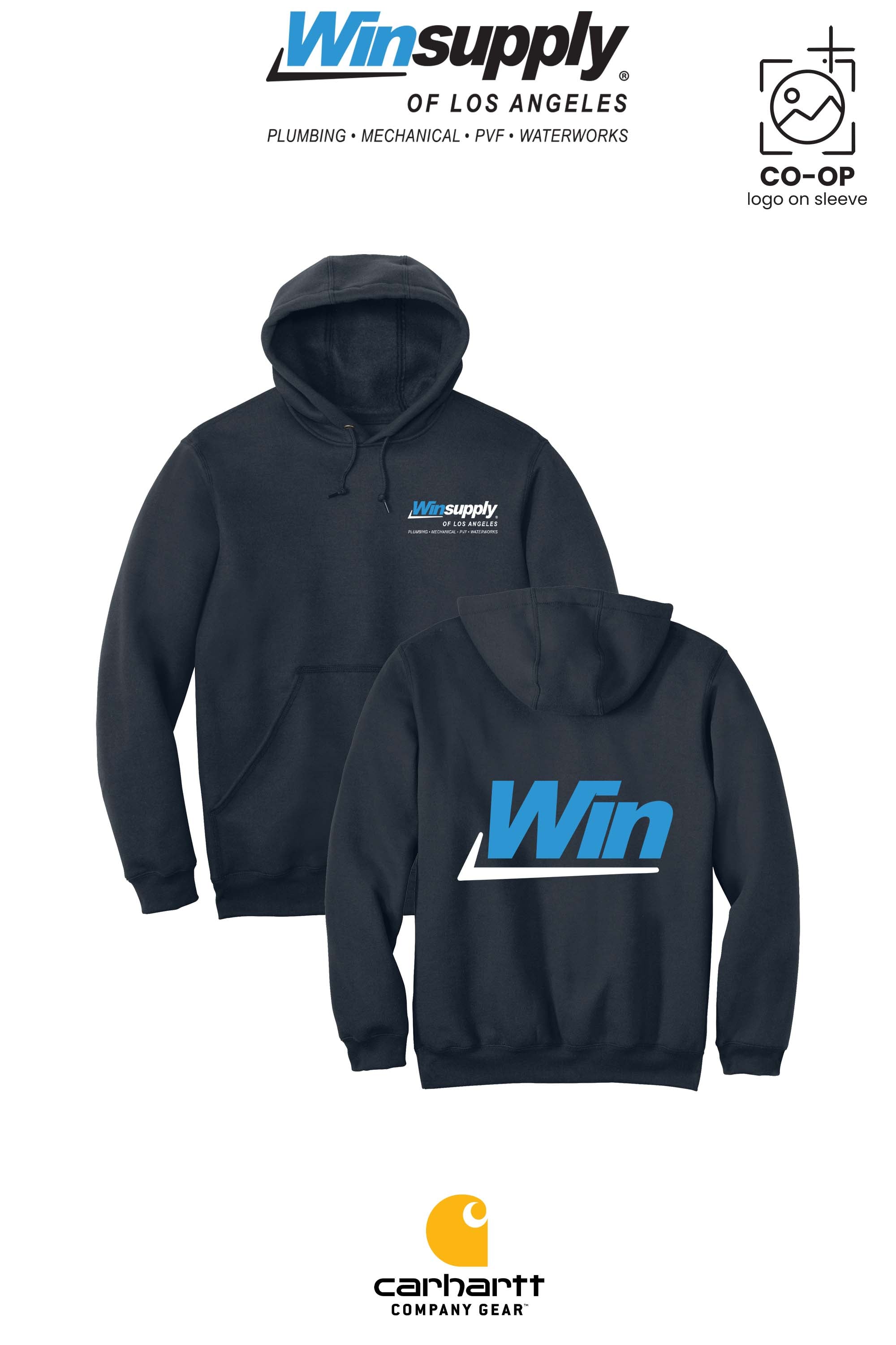 Carhartt® Midweight Hooded Sweatshirt - Winsupply of Los Angeles