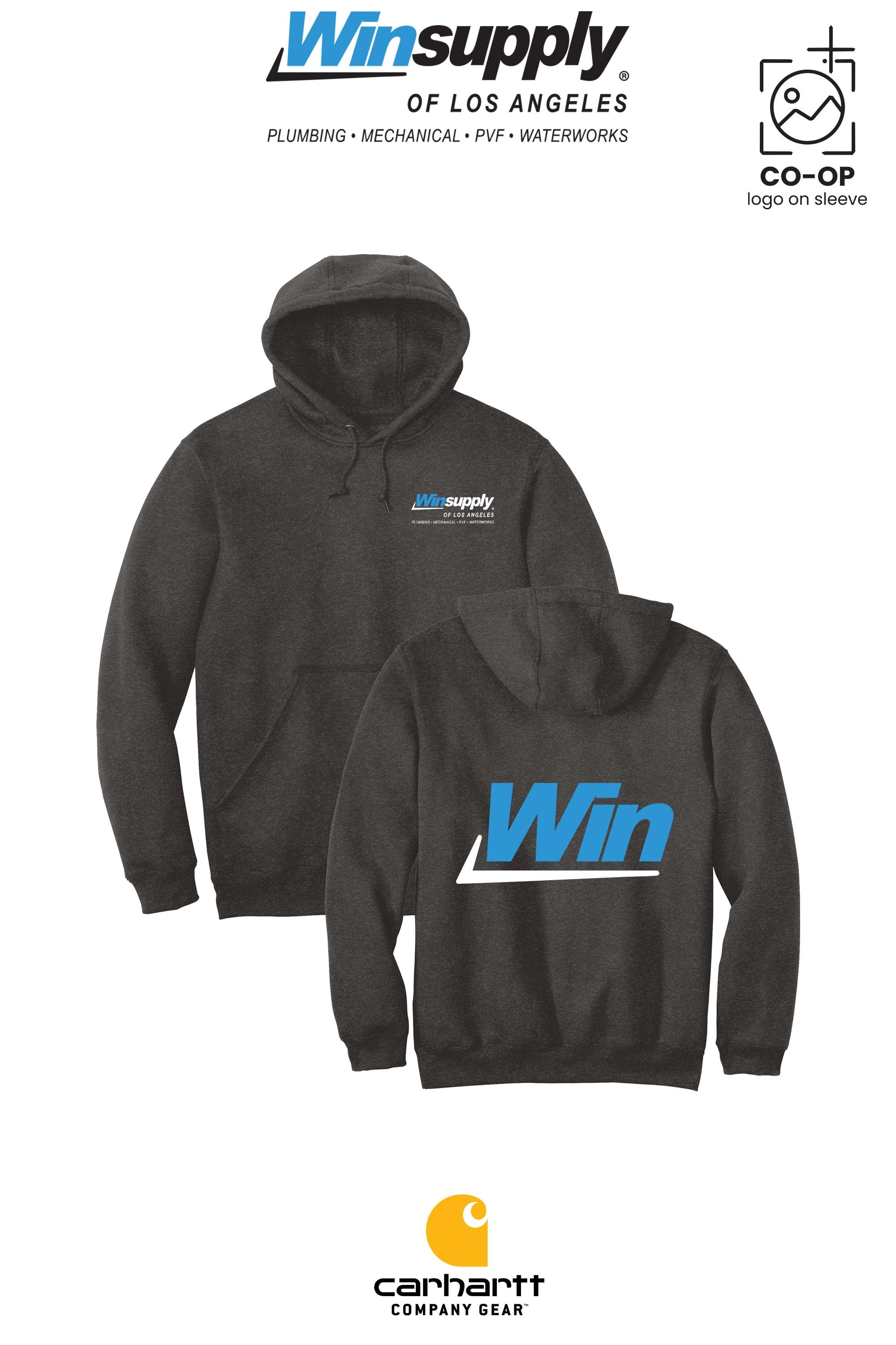 Carhartt® Midweight Hooded Sweatshirt - Winsupply of Los Angeles