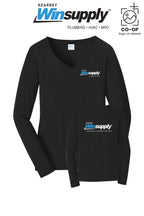 Port & Co™ Womens Long Sleeve Fan Favorite™ V-Neck Tee - Kearney Winsupply