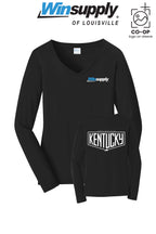 Port & Co™ Womens Long Sleeve Fan Favorite™ V-Neck Tee - Winsupply of Louisville KY