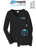Port & Co™ Womens Long Sleeve Fan Favorite™ V-Neck Tee - Winsupply of Maryville