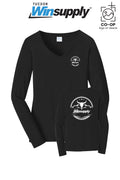 Port & Co™ Womens Long Sleeve Fan Favorite™ V-Neck Tee - Winsupply Tucson AZ