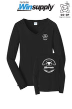 Port & Co™ Womens Long Sleeve Fan Favorite™ V-Neck Tee - Winsupply Tucson AZ