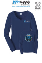 Port & Co™ Womens Long Sleeve Fan Favorite™ V-Neck Tee - Winsupply of Maryville