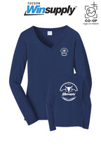Port & Co™ Womens Long Sleeve Fan Favorite™ V-Neck Tee - Winsupply Tucson AZ