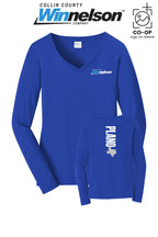 Port & Co™ Womens Long Sleeve Fan Favorite™ V-Neck Tee - Collin County Winnelson