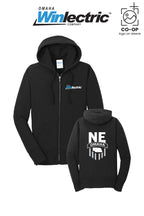 Port & Co™ Womens Core Fleece Full-Zip Hooded Sweatshirt - Omaha Winlectric