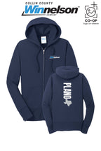 Port & Co™ Womens Core Fleece Full-Zip Hooded Sweatshirt - Collin County Winnelson
