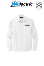Mercer+Mettle® Long Sleeve Stretch Woven Shirt - Jacksonville Winlectric