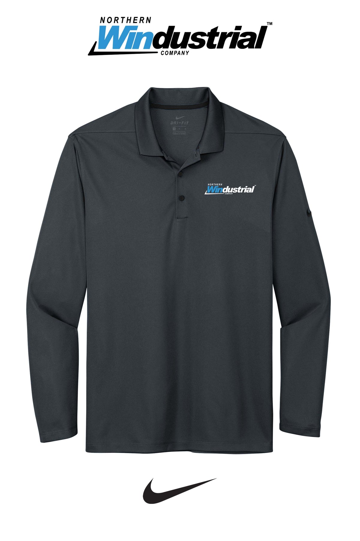 Nike Dri-FIT Micro Pique 2.0 Long Sleeve Polo - Northern Windustrial