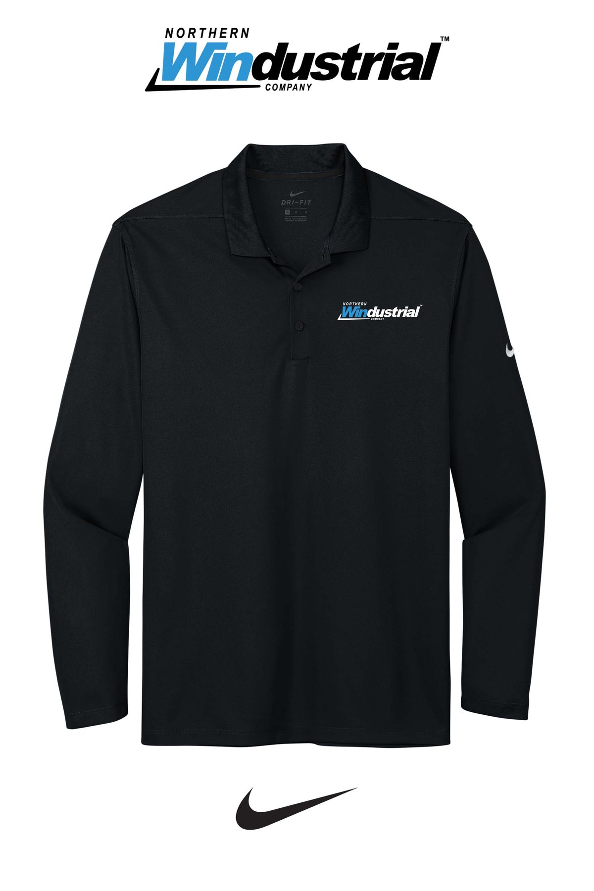 Nike Dri-FIT Micro Pique 2.0 Long Sleeve Polo - Northern Windustrial