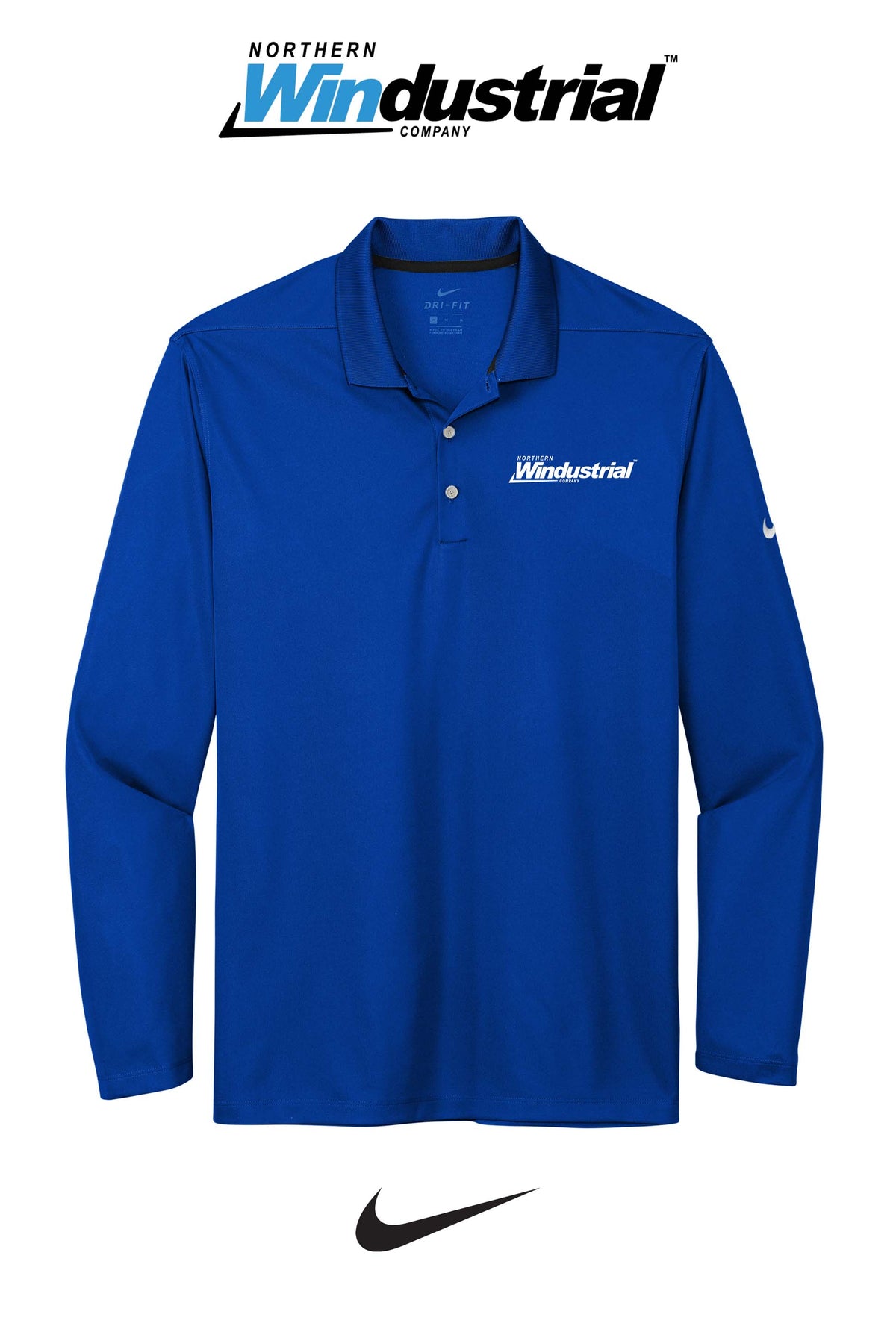 Nike Dri-FIT Micro Pique 2.0 Long Sleeve Polo - Northern Windustrial