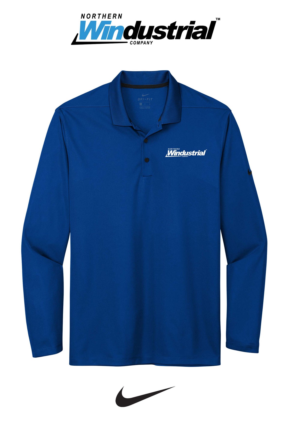 Nike Dri-FIT Micro Pique 2.0 Long Sleeve Polo - Northern Windustrial